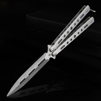 蝴蝶刀美国进口csgo未开刃训练折叠刀练习甩手花式儿童玩具梳子刀