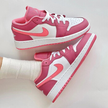 nike air jordan 1 low aj1 粉白色 低帮女子运动篮球鞋 553560-616