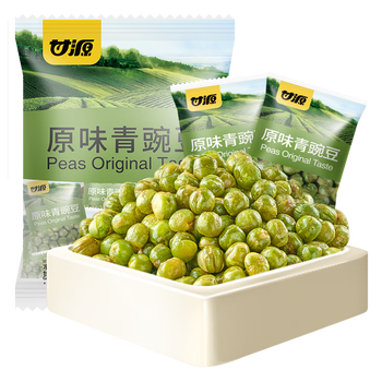 甘源坚果炒货原味/蒜香/香辣/蟹黄青豌豆500g独立小袋休闲零食耐吃