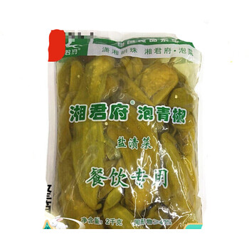 湖南泡辣椒 青泡椒 湖南特产 2000克 泡青椒1袋【图片 价格 品牌 报价