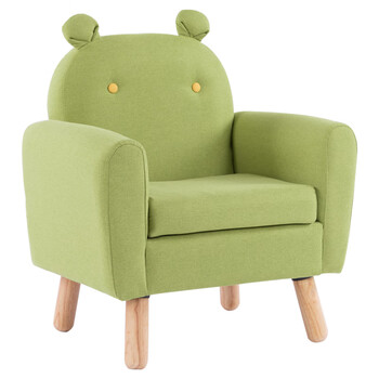 可爱卡通男女孩公主幼儿园单双人懒人阅读宝宝小沙发绿色单人大童款