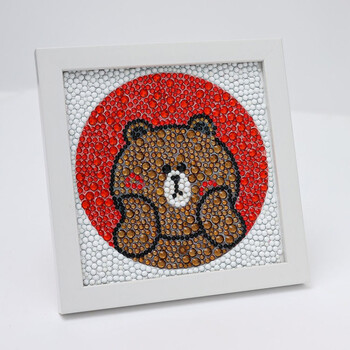 儿童钻石画女孩贴钻礼物手工diy制作启智圣诞节幼儿园玩具皮卡丘布朗