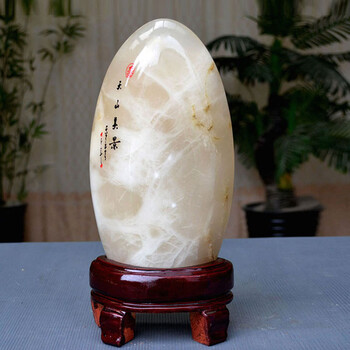 青海软玉天然玉石 自然奇石头摆件 办公室桌客厅观赏石装饰礼品 36号