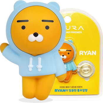 韩国可爱屁桃车载香水汽车出风口香薰卡通装饰摆件 熊子