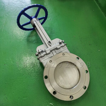 不锈钢刀型闸阀dn150高温浆液阀纸浆污泥排渣污水手动插板阀pz73w dn