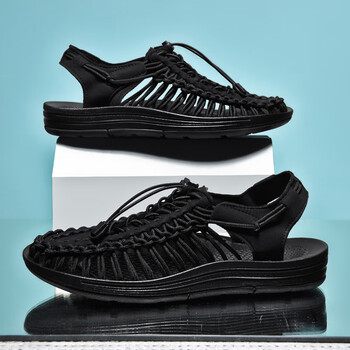 度凡尼斯飞行员男凉鞋越南潮牌真皮凉鞋男夏季新款外穿凉拖潮流休闲