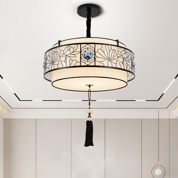 新中式吊灯餐厅饭店饭厅吧台酒店宴会厅中国风卧室大厅客厅客房书房