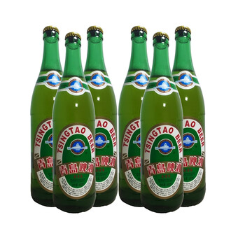 青岛啤酒青岛精酿啤酒老青岛啤酒640ml瓶装大绿棒子出口款原装