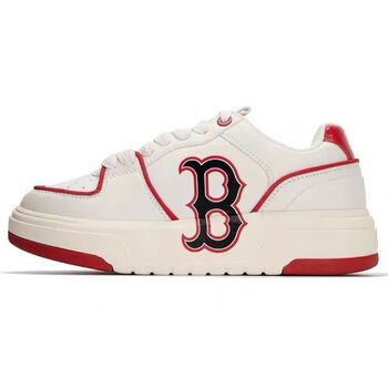 mlb女鞋德训学长鞋全新配色ny大标厚底增高低帮板鞋男ins潮 白红b标