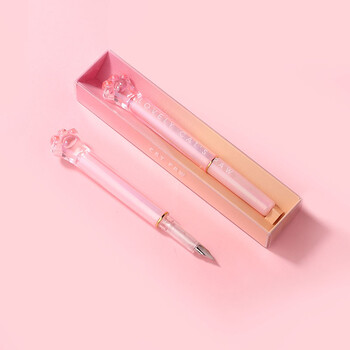 艺可恩网红水晶钢笔喵爪造型正姿小学生专用可换墨囊三年级铱金笔女生