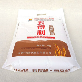 五得利五得利七星雪晶小麦面粉10斤水饺混沌皮拉面包子馒头烘焙5kg