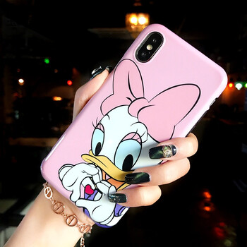 plus全包软壳7plus硅胶防摔6s女 i7p/i8plus 比心黛西 粉底