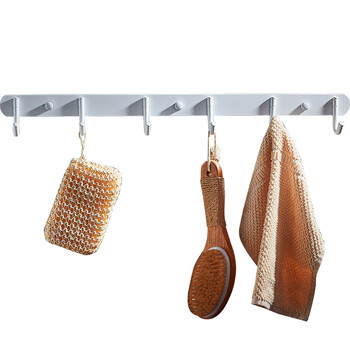 打孔白色4挂钩 长34cm