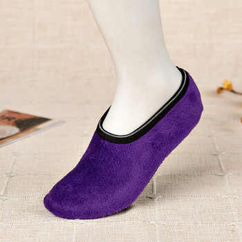 装秋冬男女加厚地板袜室内成人宝宝学步鞋防滑底儿童早教袜套 紫罗兰5