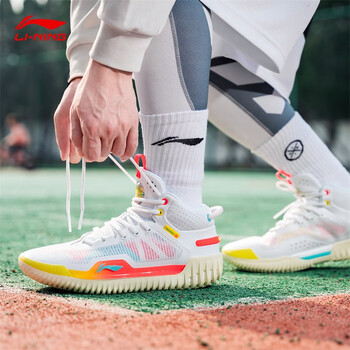 李宁反伍3篮球鞋男鞋23新款badfive42减震回弹中帮球鞋透气耐磨运动