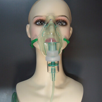 吸氧面罩/超声压缩雾化湿化口鼻面部(单独面罩) 压缩式雾化面罩【图片