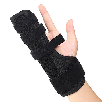 固定器手指拇指关节扭伤脱臼固定支具第五掌骨第四掌骨夹板 黑色 只装