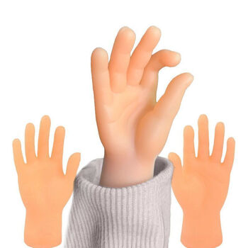 抖音迷你整蛊芭比网红小手逗猫猫玩具橡胶硅胶小手搞怪可爱撸猫小手