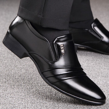 奥康精选皮鞋男韩版夏季男士正装黑色透气英伦布洛克宴会潮流商务
