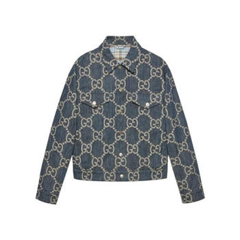 guccigucci古驰23年新款牛仔蓝老花大logo牛仔服夹克外674338xdbty