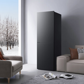 tcl冰箱 188升双门风冷冰箱 55cm薄机身 双变频节能 低噪舒适 两天一