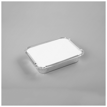 锡纸盒100只长方形外卖一次性打包盒烧烤烘焙锡纸铝箔餐盒 加厚 zx185