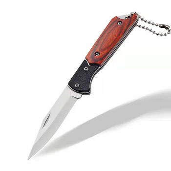 折叠刀多功能高硬度锋利小刀便携钥匙扣不锈钢迷你水果刀菊田水果刀