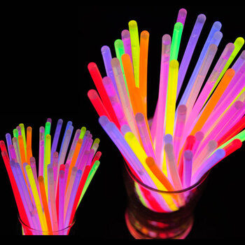荧光棒夜光棒发光棒荧光手镯演唱会酒吧ktv玩具节庆派对节庆饰品 粉40