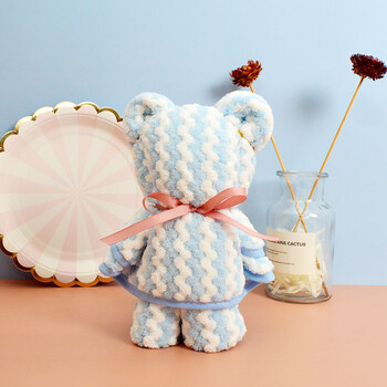 小熊造型毛巾小熊造型可爱毛巾礼盒柔软吸水喜铺新娘伴手礼团购回礼