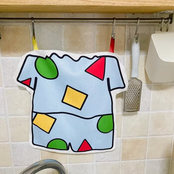 凭霄卡通阿呆蜡笔小新的毛巾衣服擦手巾小毛巾可爱手帕睡衣抹布挂式