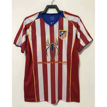 04/05马竞主场复古球衣马德里足球服soccer uniform for training欧陆