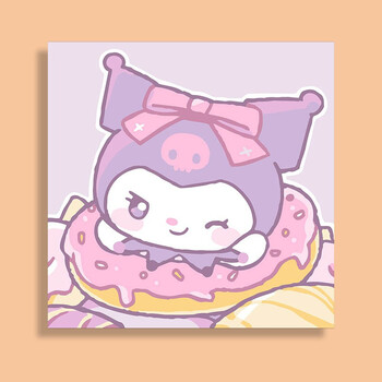 queenjoy玉桂狗diy数字油画儿童卡通动画手绘填色油彩画送女友闺蜜