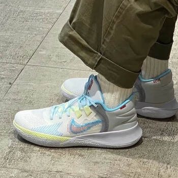nike耐克kyrieflytrap5欧文5白绿简版缓震减震防滑耐磨训练实dc
