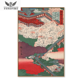 日式壁画挂画日料餐厅卧室客厅手绘日系壁画浮世绘简约现代装饰画 款1