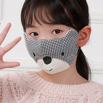 儿童纯棉口罩秋冬季防寒保暖男女童小孩可爱卡通小学生可水洗透气