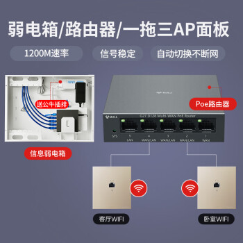 漂真tp link無線ap面板智能插座wifi路由器86全屋入牆式開關ap牆壁暗