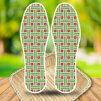 胭荃十字绣鞋垫纯手工刺绣绣花不褪色半成品带针线2023新款夏新图男女