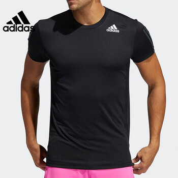 阿迪达斯（Adidas） 男子运动训练休闲短袖T恤GP7659 GP7653 L【图片价格品牌报价】-京东