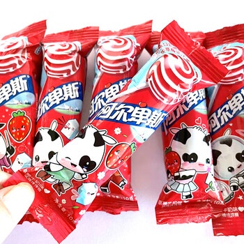 糖果500g牛奶硬糖散装批发棒棒糖混合口 [24支]阿尔卑斯棒棒糖草莓 