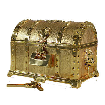 欧式公主复古超大带锁百宝箱双层首饰收纳盒珠宝饰品盒工艺品礼物 超