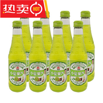 幸鸾蜜桃荔枝复合风果汁汽75玻璃瓶装碳酸饮料 小窑果汽复合风8瓶