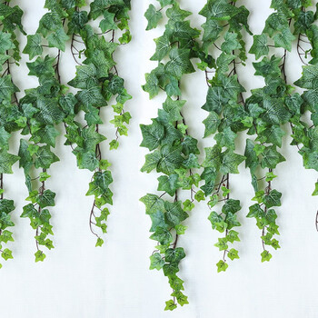 宁雪儿高仿常春藤装饰花仿真花植物假花藤条塑料花人造绢花客厅挂壁