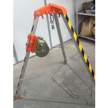 消防救援三脚架便携三角架铝合金三角架有限空间作业井口探洞支架