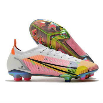 赛瑟达欧冠 刺客14彩虹足球鞋雪豹fg透气内马尔学生高帮长钉运动鞋