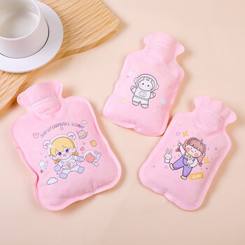 凛然(linran) 毛绒热水袋 注水暖水袋 软绒布暖手灌水暖手袋保暖用品