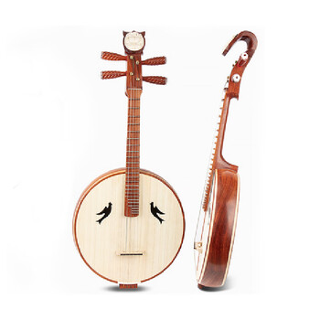 贝多辰中阮琴乐器红木专业花梨木初学者入门考级演奏中阮民族中阮琴