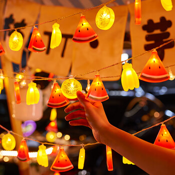 led小彩灯夜市摆摊氛围灯酒瓶灯地摊电瓶专用usb后备箱生日装饰灯