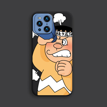 陌筱 卡通望远镜oppofindx3手机壳findx3pro保护套find x3液态硅胶