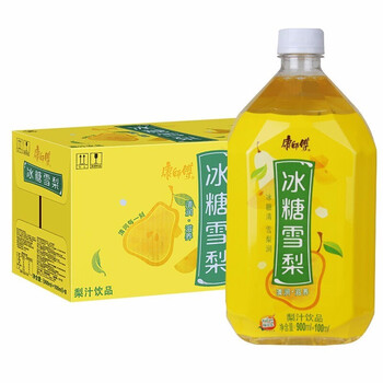 康师傅冰糖雪梨饮品1l*4瓶/8瓶装果味饮料夏季饮品清凉一夏 冰糖雪梨
