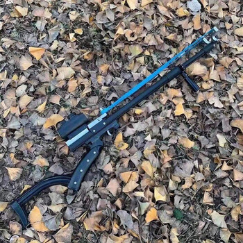 长杆弹弓激光射鱼弹弓红外寻物快压免绑精准射鱼器联动击发弹弓后托
